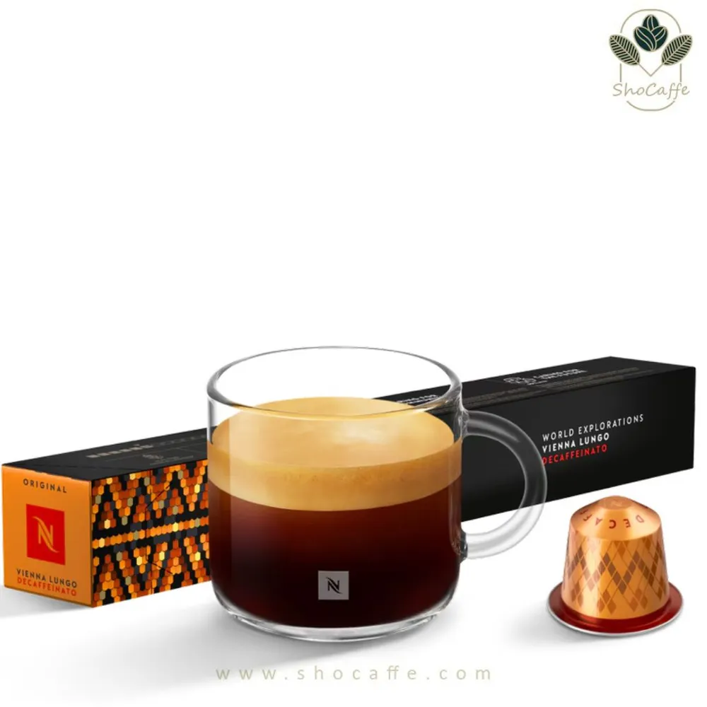 کپسول قهوه نسپرسو اورجینال مدل وینا لینیزیو لانگو بدون کافئین Vienna Linizio Lungo Decaffeinato